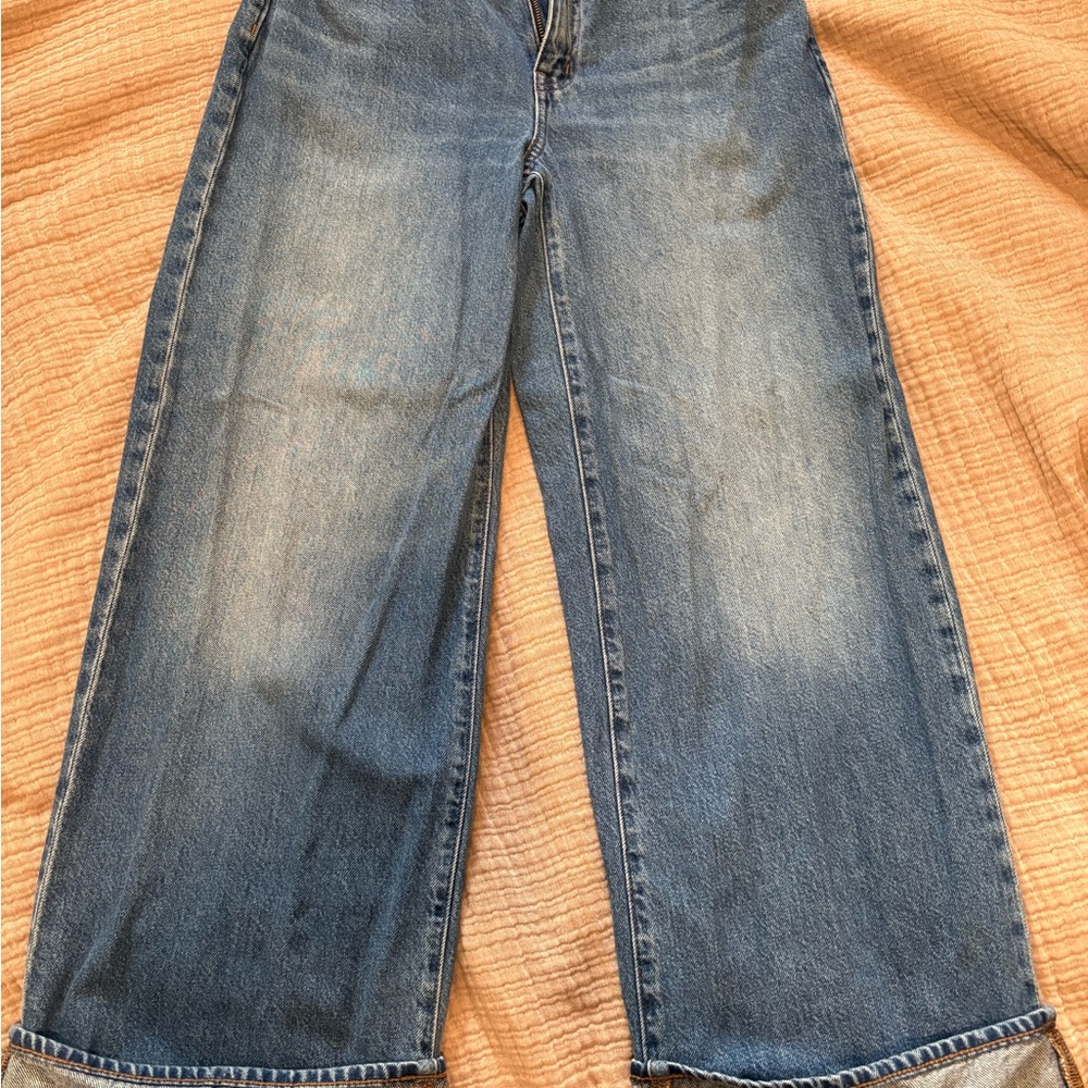 Madewell Wide Blue Jeans